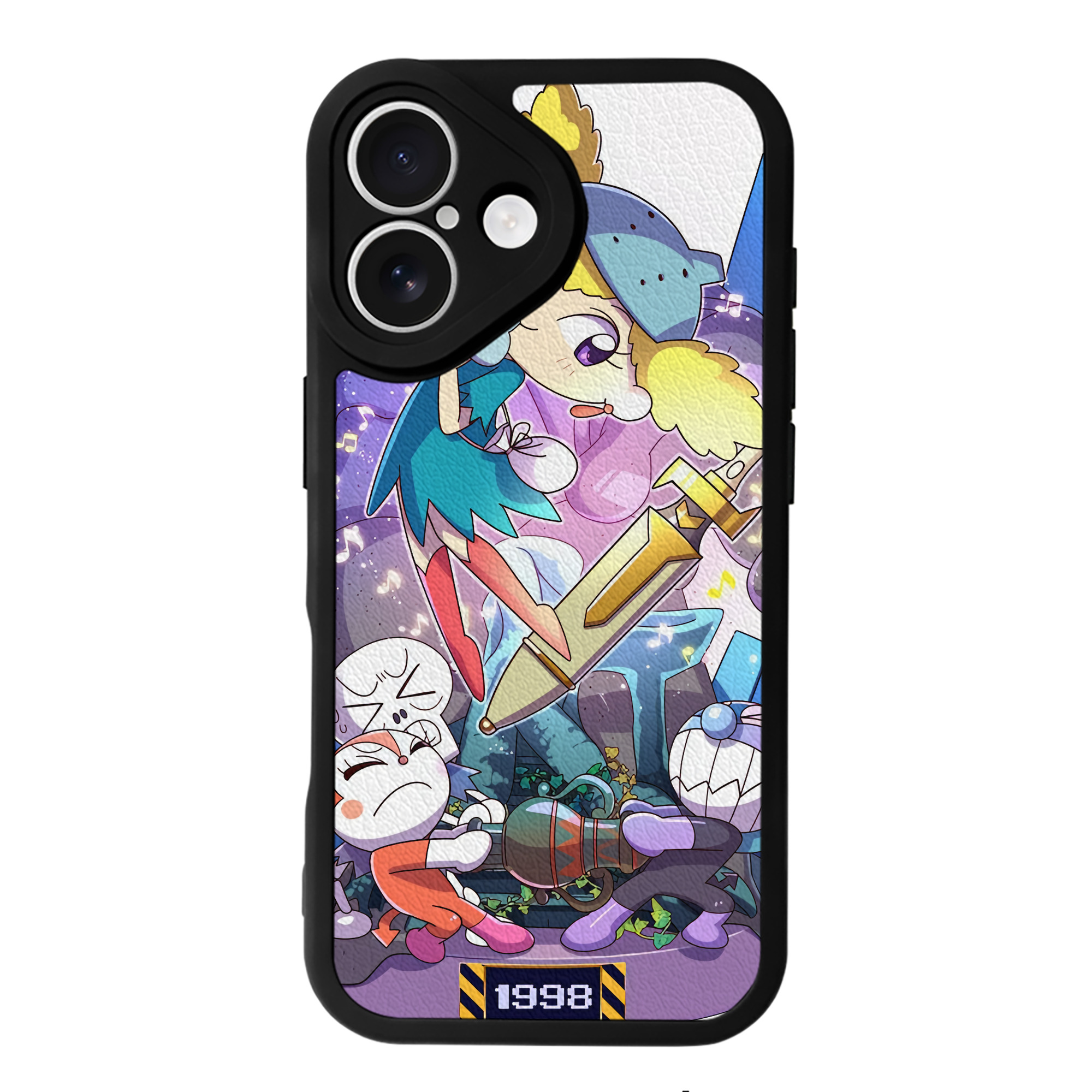 （画像用） アンパンマン Anpanman 【iPhone 16シリーズ対応】シリコンスマホケース（レザー調） 材質：シリコン